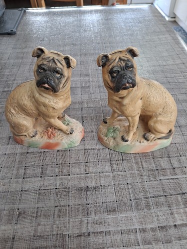 13cm antique brown - brown, pug