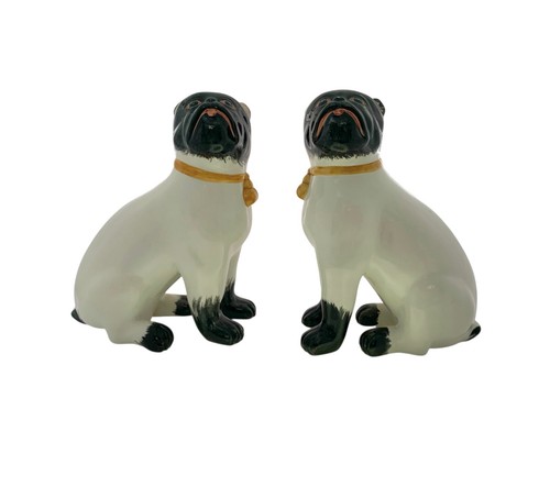 Dog figurine pair italian - dog,