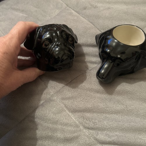 Pug labrador head egg cups - egg,