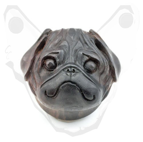 Carved wood big - ear, plug