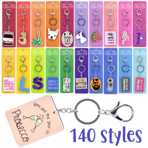 Plastic metal keyring - plastic,