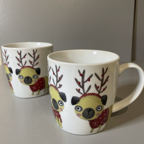 Pair tesco christmas pug - tesco,
