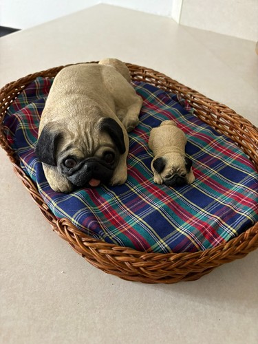 Sandicast pug dog pair - dog,