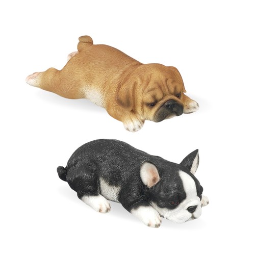French bulldog pug figurines - &,