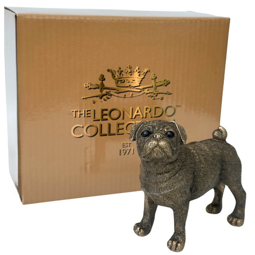 Pug dog figurine ornament - pug,